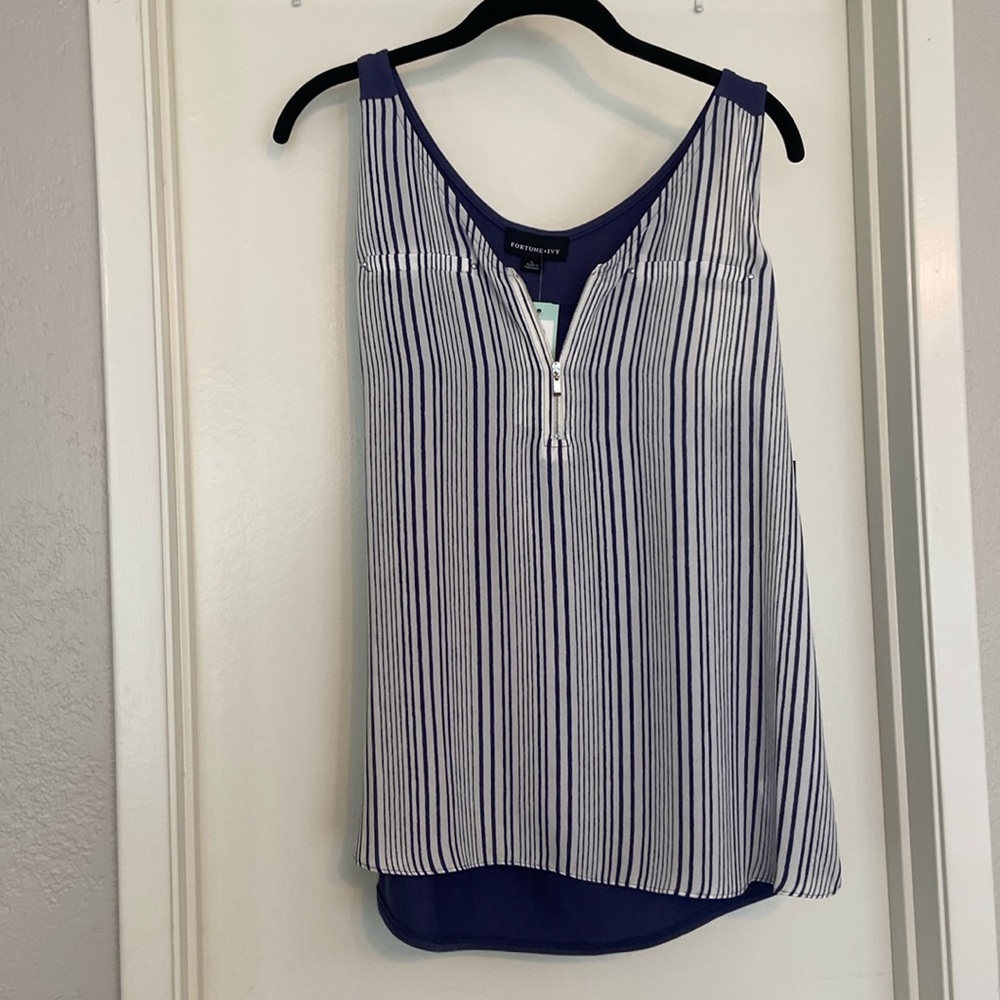 New with tags- Fortune + ivy - striped tank